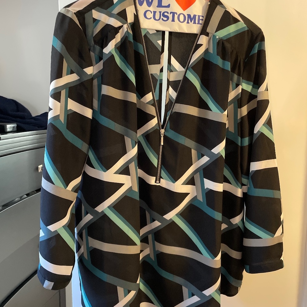 Trouvé Blouse, Zipper detail